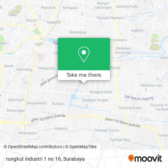 rungkut industri 1 no 16 map