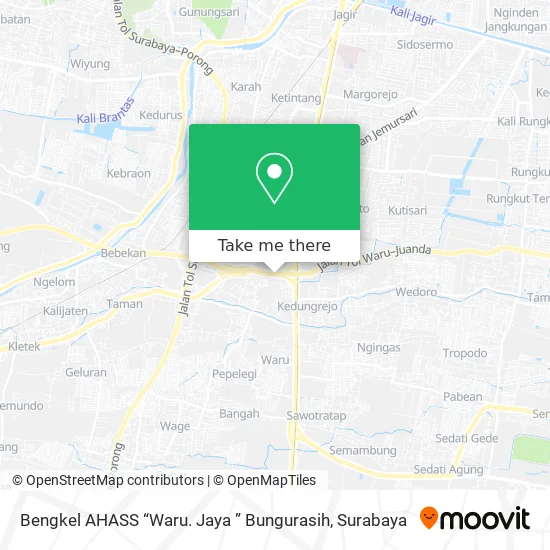 Bengkel AHASS “Waru. Jaya ” Bungurasih map