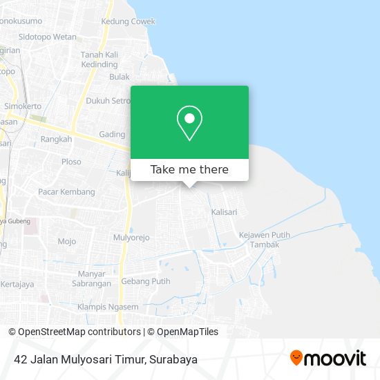 42 Jalan Mulyosari Timur map