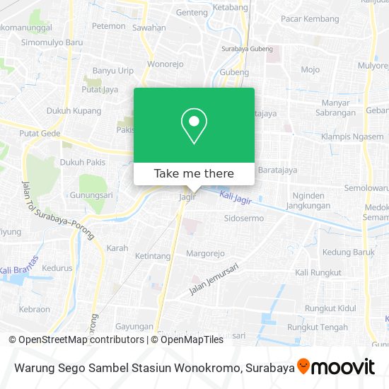 Warung Sego Sambel Stasiun Wonokromo map