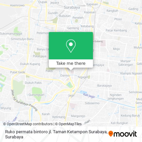 Ruko permata bintoro jl. Taman Ketampon Surabaya map