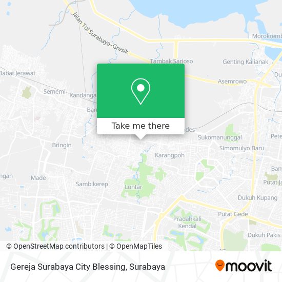 Gereja Surabaya City Blessing map