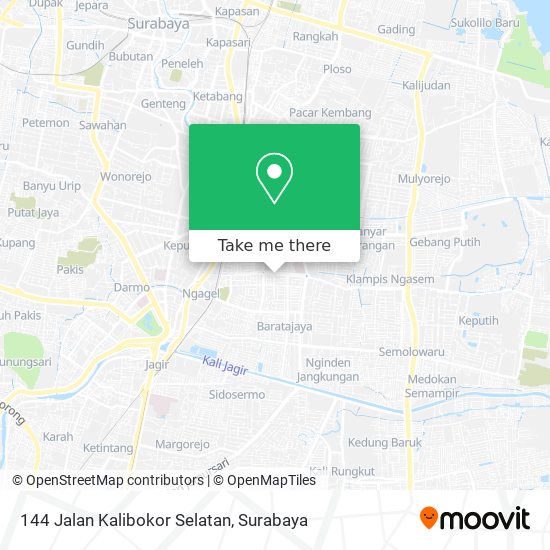 144 Jalan Kalibokor Selatan map
