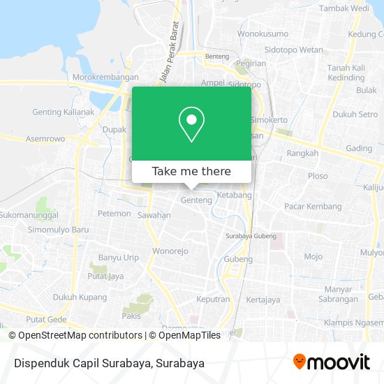 Dispenduk Capil Surabaya map