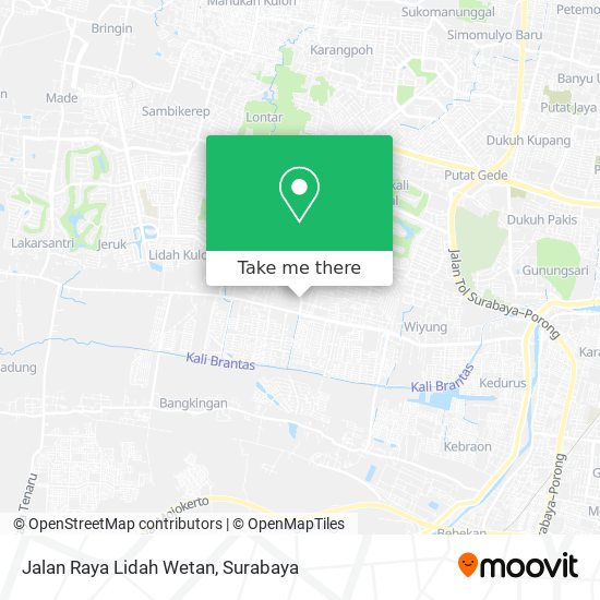 Jalan Raya Lidah Wetan map