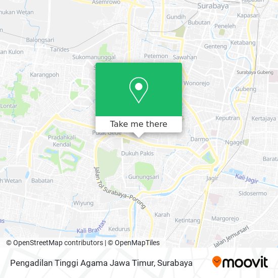 Pengadilan Tinggi Agama Jawa Timur map