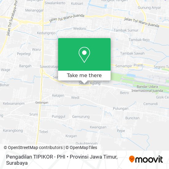 Pengadilan TIPIKOR - PHI • Provinsi Jawa Timur map