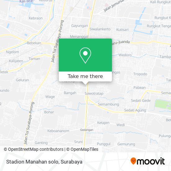 Stadion Manahan solo map