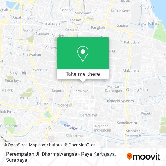 Perempatan Jl. Dharmawangsa - Raya Kertajaya map