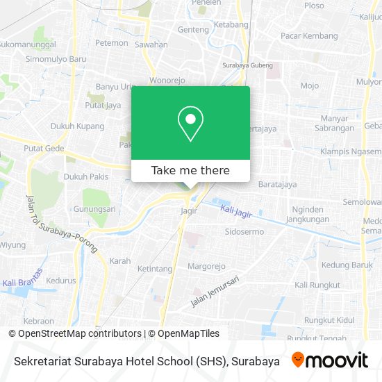 Sekretariat Surabaya Hotel School (SHS) map