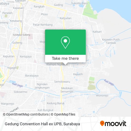 Gedung Convention Hall ex UPB map