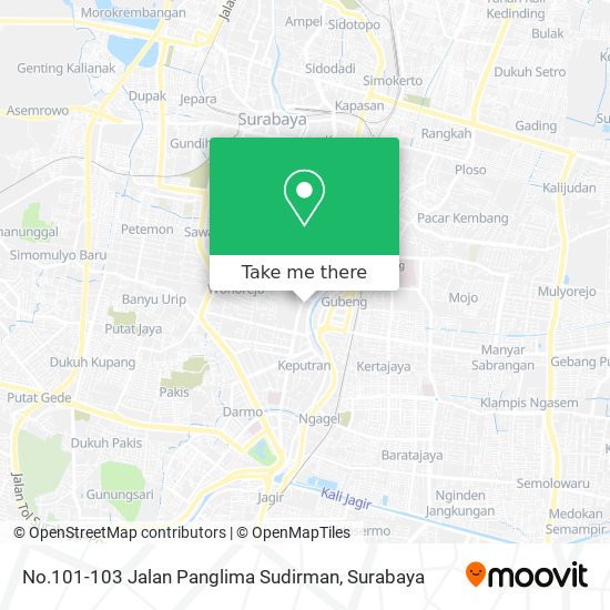 No.101-103 Jalan Panglima Sudirman map