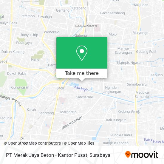 PT Merak Jaya Beton - Kantor Pusat map