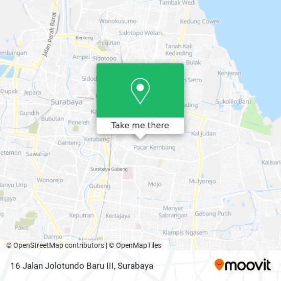 16 Jalan Jolotundo Baru III map