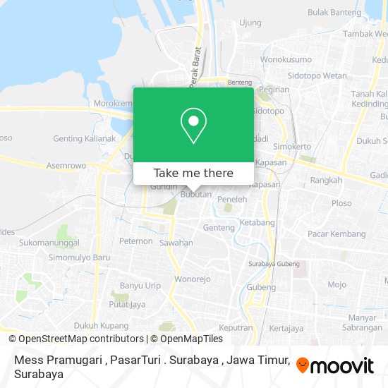 Mess Pramugari , PasarTuri . Surabaya , Jawa Timur map