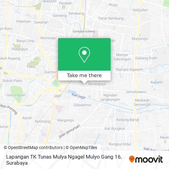Lapangan TK Tunas Mulya Ngagel Mulyo Gang 16 map