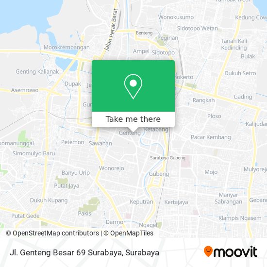 Jl. Genteng Besar 69 Surabaya map