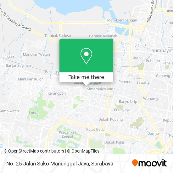 No. 25 Jalan Suko Manunggal Jaya map