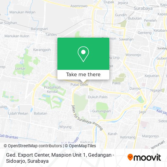 Ged. Export Center, Maspion Unit 1, Gedangan - Sidoarjo map