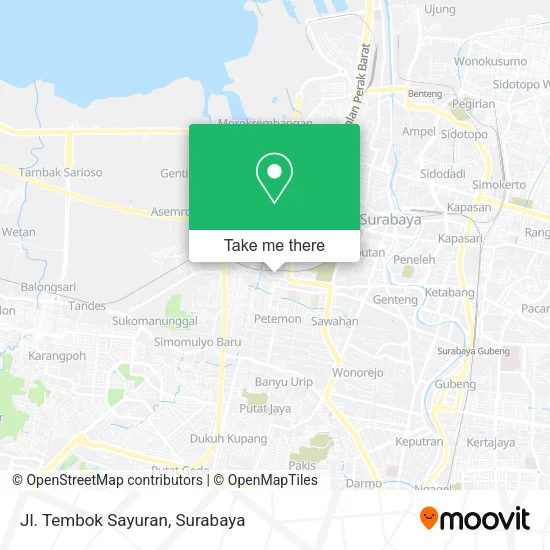 Jl. Tembok Sayuran map
