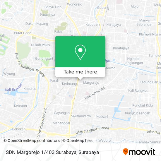 SDN Margorejo 1/403 Surabaya map