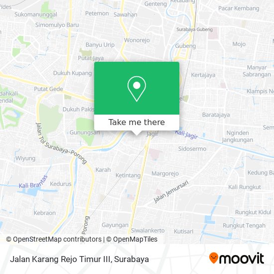 Jalan Karang Rejo Timur III map