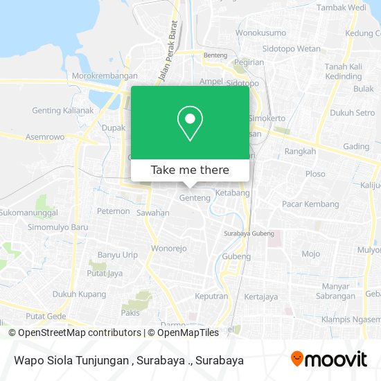 Wapo Siola Tunjungan , Surabaya . map
