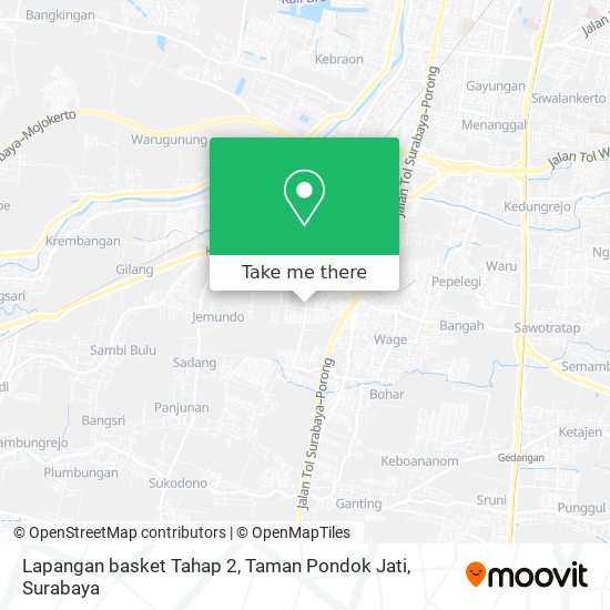 Lapangan basket Tahap 2, Taman Pondok Jati map