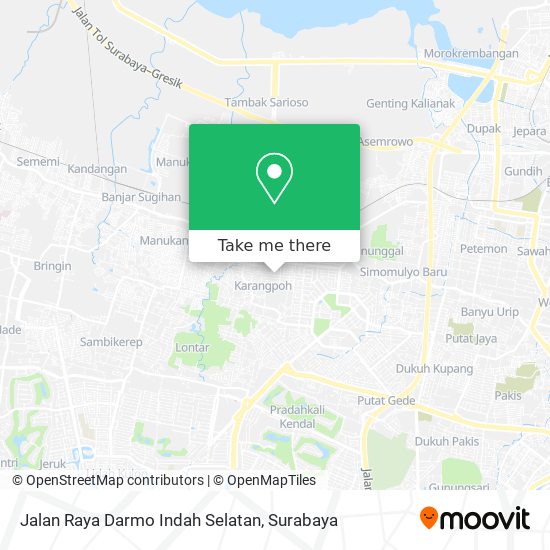 Jalan Raya Darmo Indah Selatan map