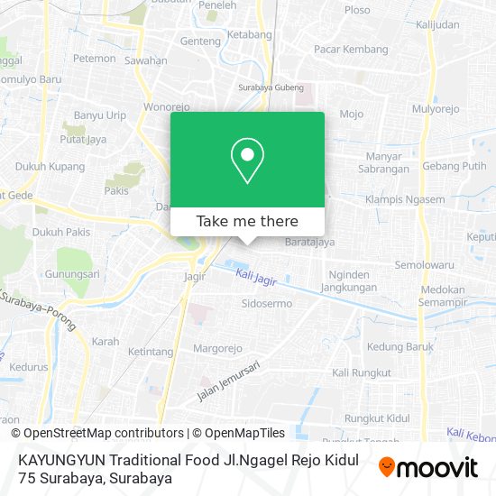 KAYUNGYUN Traditional Food Jl.Ngagel Rejo Kidul 75 Surabaya map