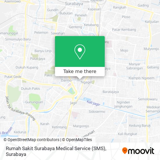 Rumah Sakit Surabaya Medical Service (SMS) map