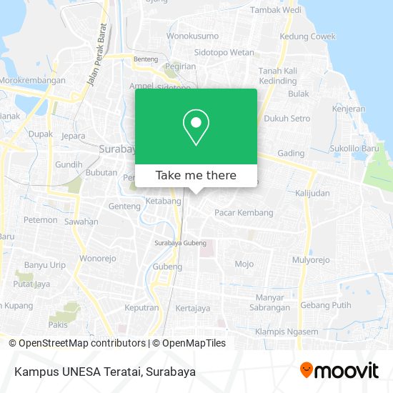 Kampus UNESA Teratai map