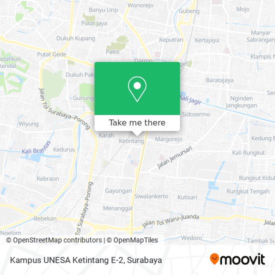 Kampus UNESA Ketintang E-2 map