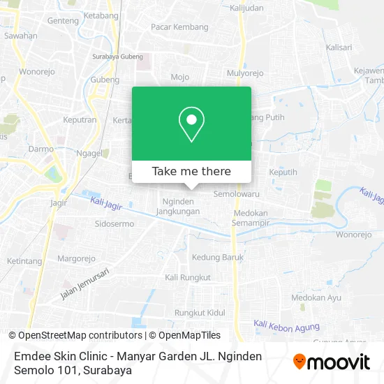 Emdee Skin Clinic - Manyar Garden JL. Nginden Semolo 101 map