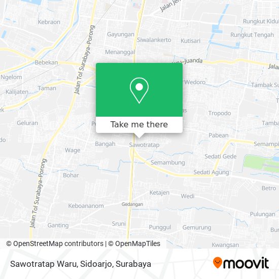 Sawotratap Waru, Sidoarjo map