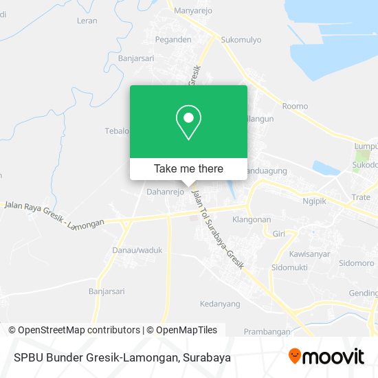SPBU Bunder Gresik-Lamongan map
