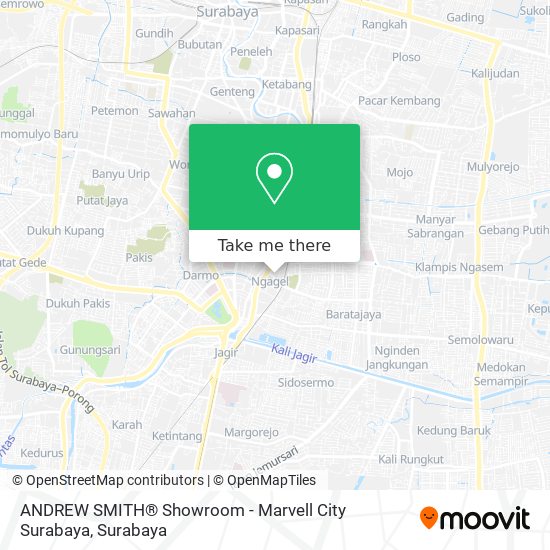 ANDREW SMITH® Showroom - Marvell City Surabaya map