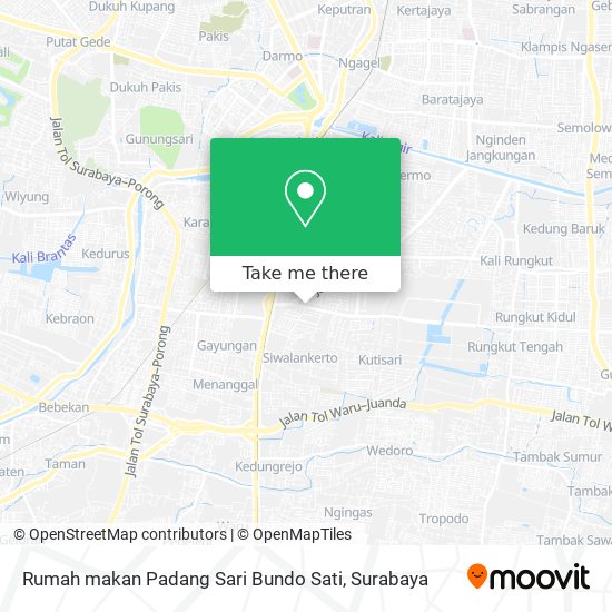 Rumah makan Padang Sari Bundo Sati map
