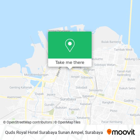 Quds Royal Hotel Surabaya Sunan Ampel map