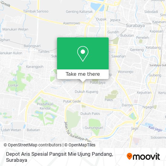 Depot Aris Spesial Pangsit Mie Ujung Pandang map