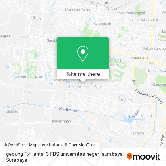 gedung T.4 lantai 3 FBS universitas negeri surabaya map