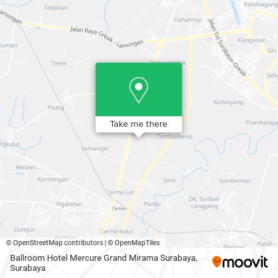 Ballroom Hotel Mercure Grand Mirama Surabaya map
