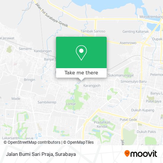 Jalan Bumi Sari Praja map