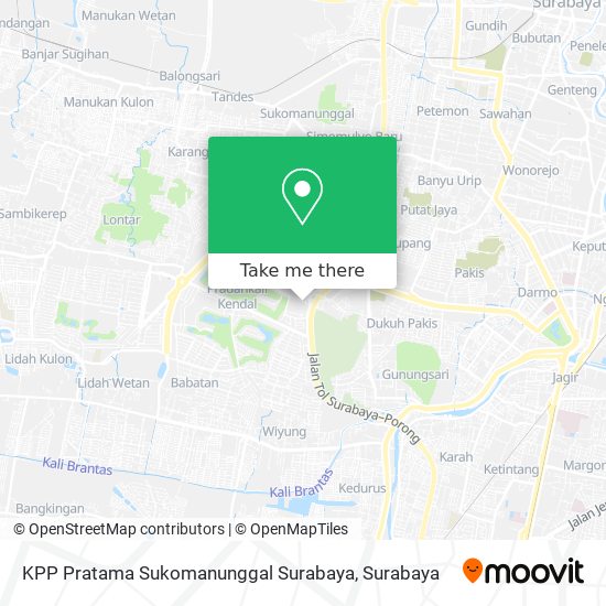 KPP Pratama Sukomanunggal Surabaya map