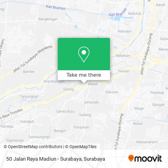 50 Jalan Raya Madiun - Surabaya map