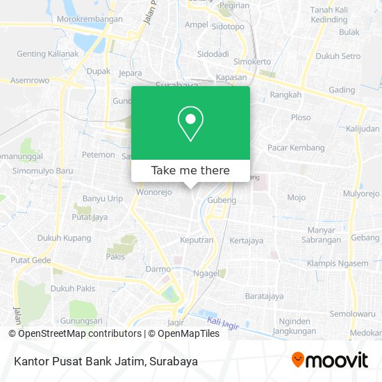 Kantor Pusat Bank Jatim map