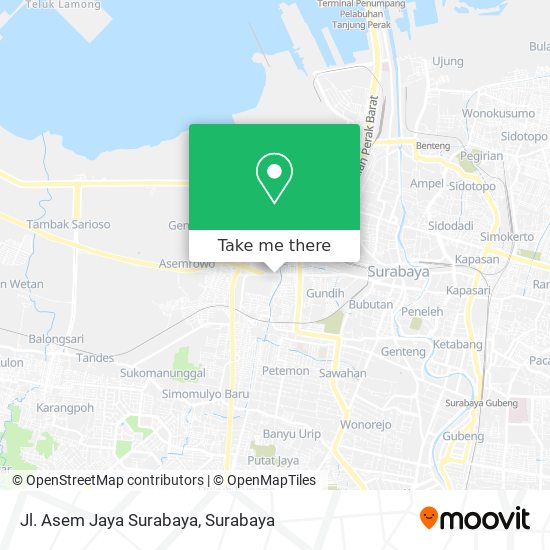Jl. Asem Jaya Surabaya map