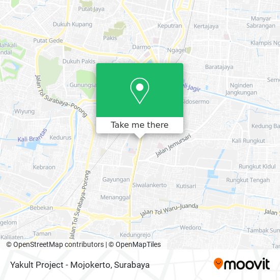 Yakult Project - Mojokerto map