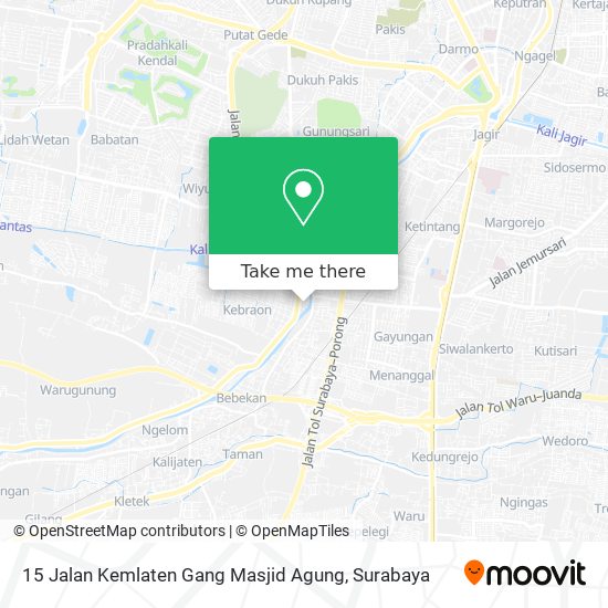 15 Jalan Kemlaten Gang Masjid Agung map