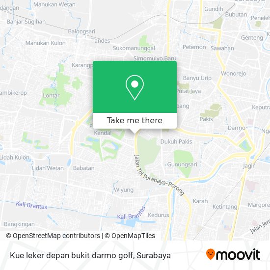 Kue leker depan bukit darmo golf map